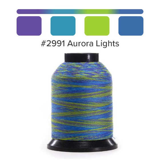 재봉실 퀼팅실 2991- Aurora Lights (혼합 색)