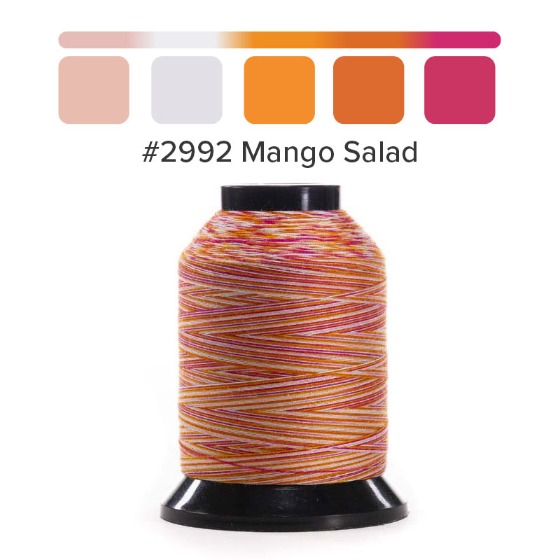 재봉실 퀼팅실 2992- Mango Salad (혼합 색)